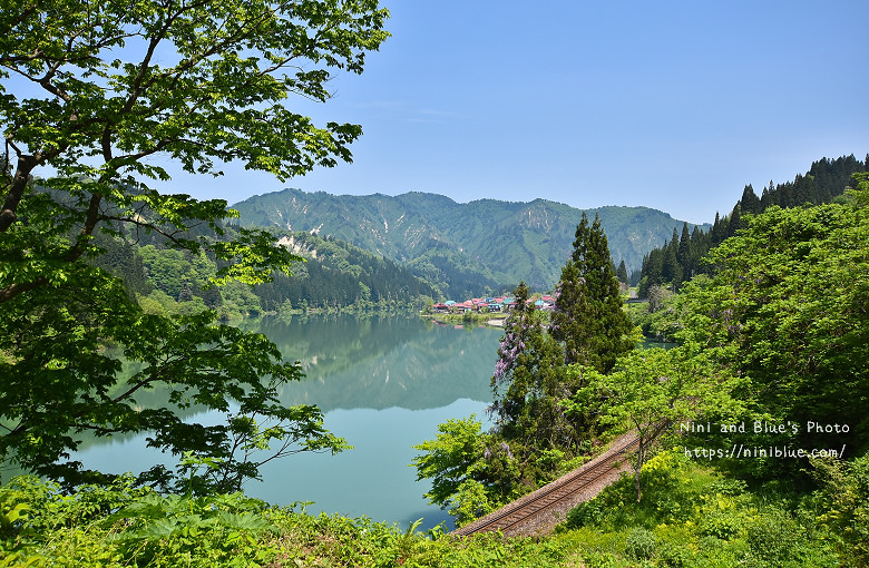 日本福島旅遊景點只見線橋梁拍攝點鐵道火車0020