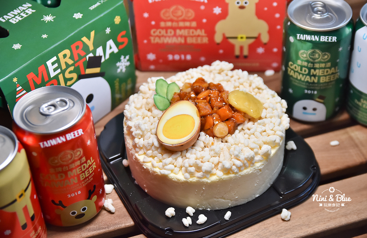 85度C滷肉飯蛋糕 金牌台灣啤酒耶誕版