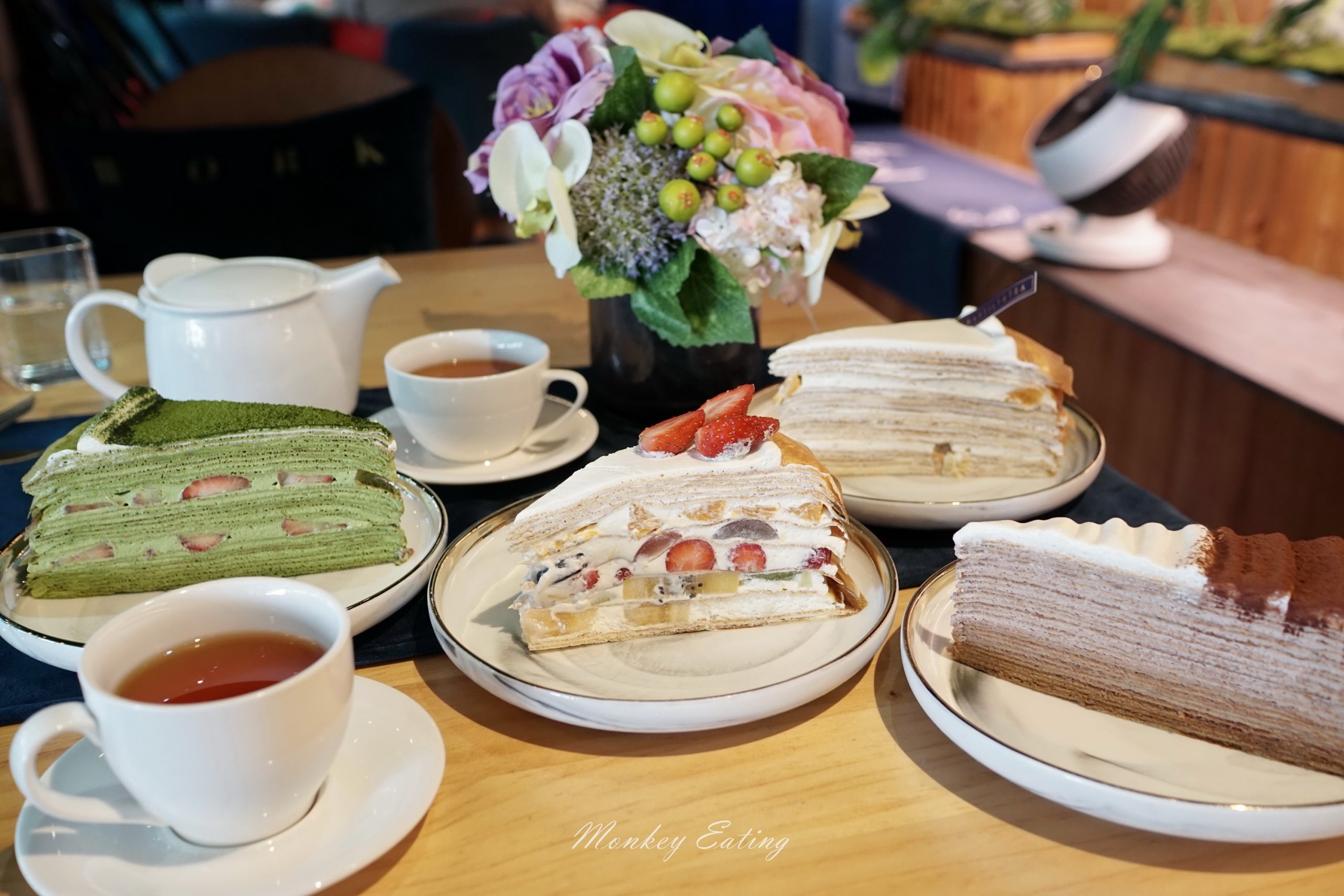 香緹果子,台中下午茶,台中甜點,大坑美食,千層蛋糕 @Nini and Blue  玩樂食記