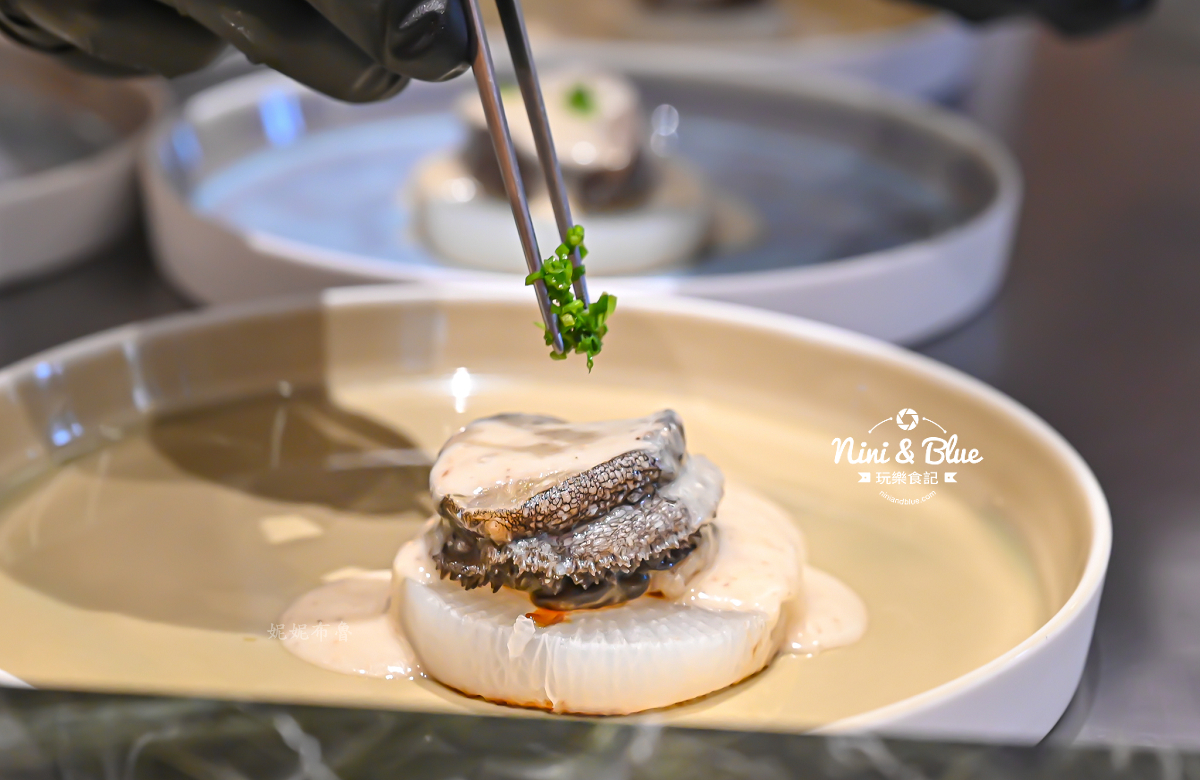 夏登法式鐵板燒 鮑魚放蝦夷蔥
