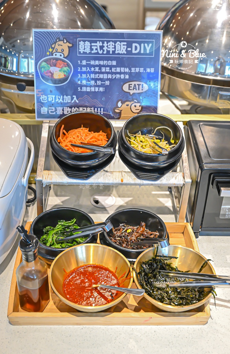 牛室炙燒牛排台中崇德 洲際棒球場美食 韓式拌飯