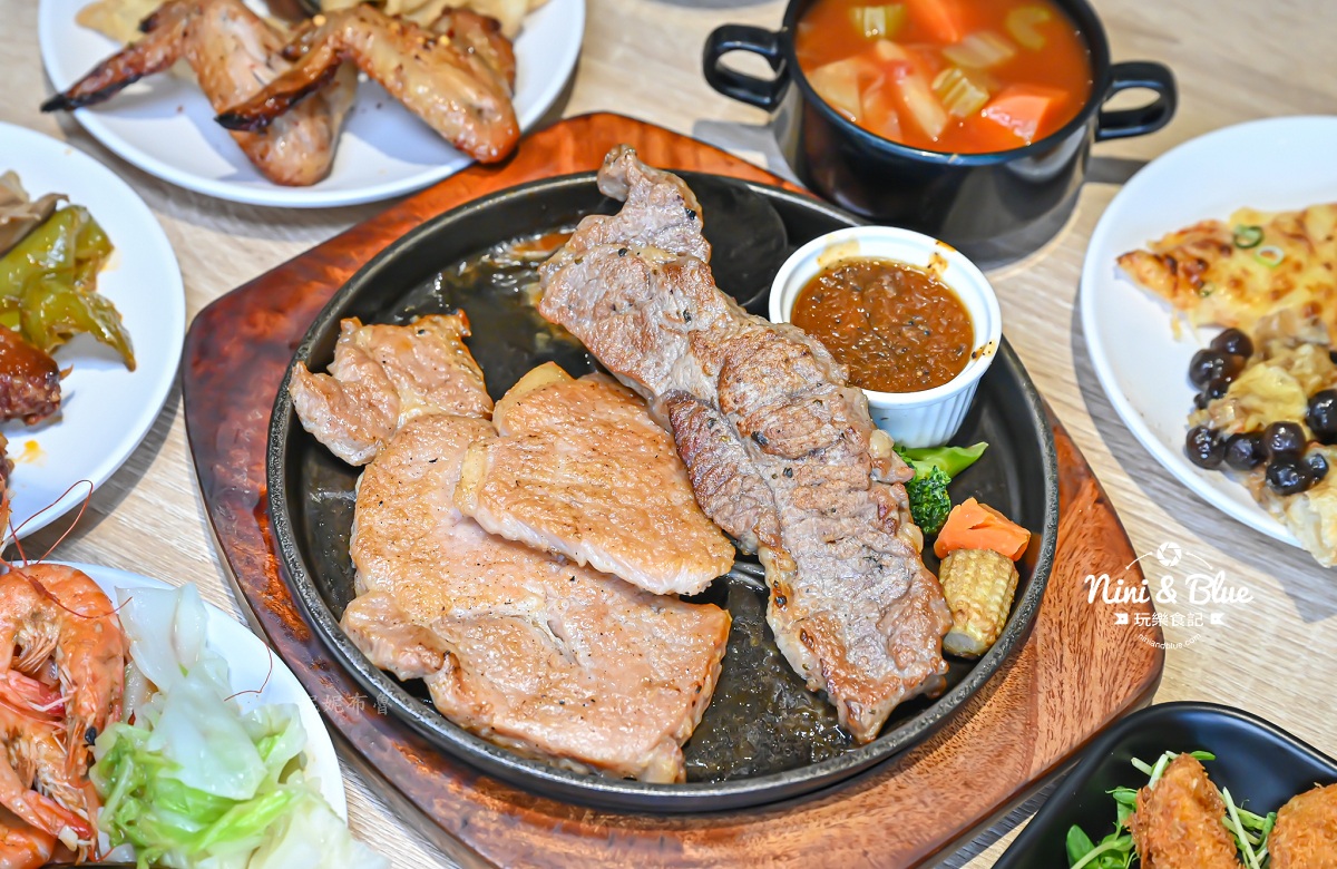 牛室炙燒牛排台中崇德 洲際棒球場美食 份量