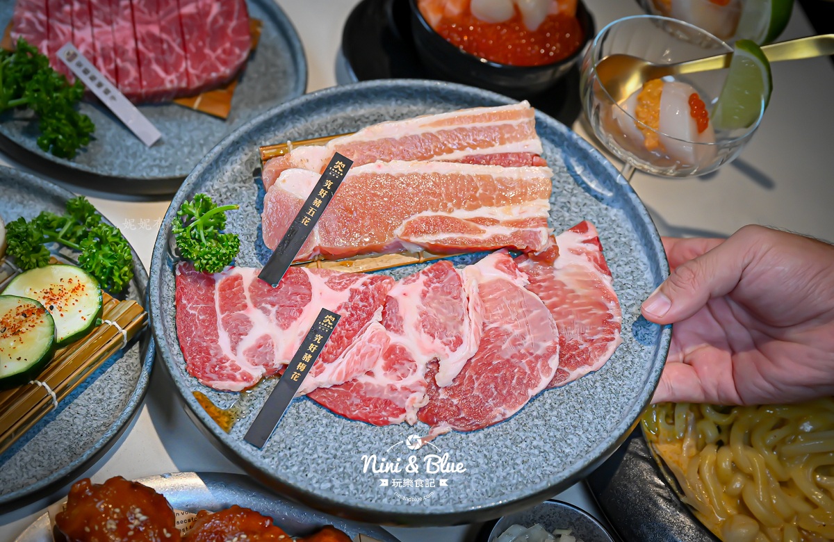 燒肉MEN 台中燒肉自助吧吃到飽 豬五花和梅花