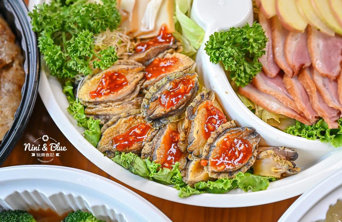 台中年菜鴻龍宴熱年菜外帶 五味鮑魚