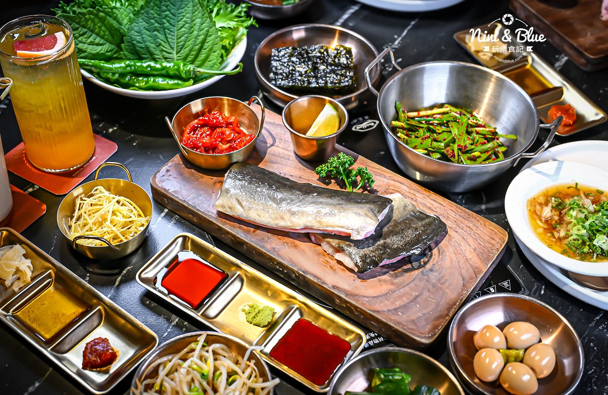 BAY Korean BBQ Club，台中韓式燒肉小菜免費續，推薦活水黑鰻、豬五花 @Nini and Blue 玩樂食記