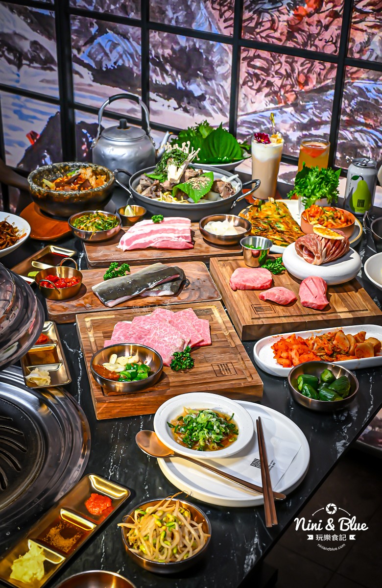 BAY Korean BBQ Club台中韓式燒肉 整桌菜