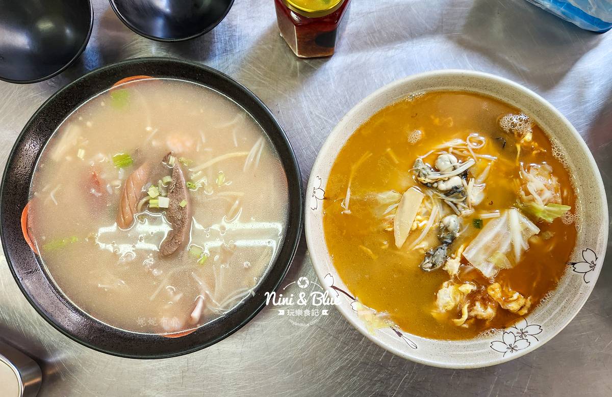 家味現炒 | 台中模範街市場旁的家常料理，海鮮粥、麻油蚵仔麵線份量驚人 @Nini and Blue  玩樂食記