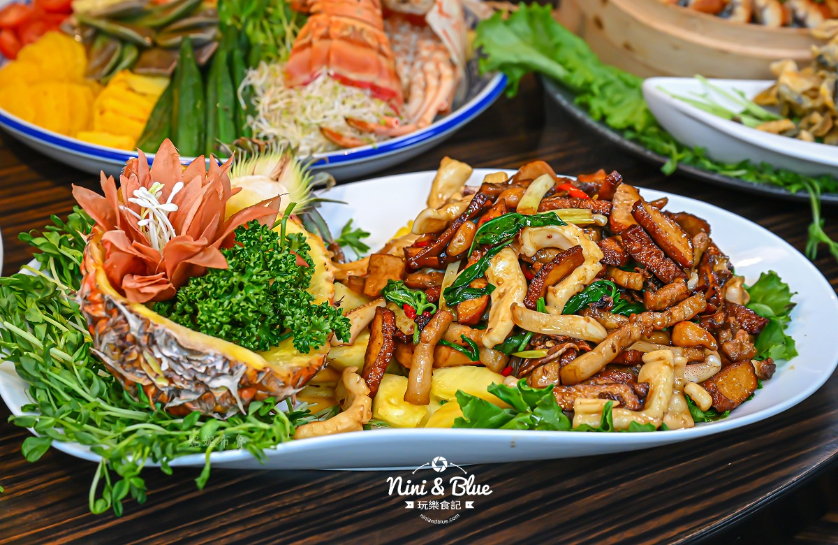 范頭家 圓桌合菜 台中 停車 波蘿客家炒