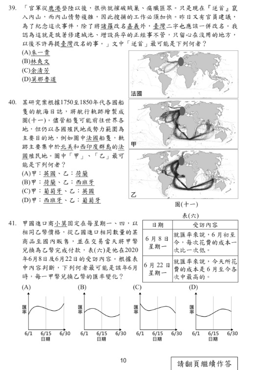 115國中會考社會題目答案10