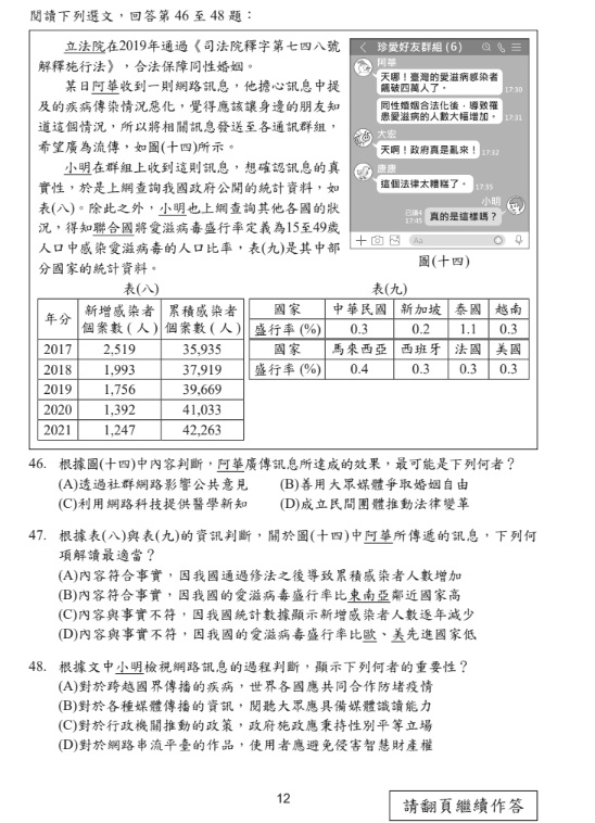 115國中會考社會題目答案12