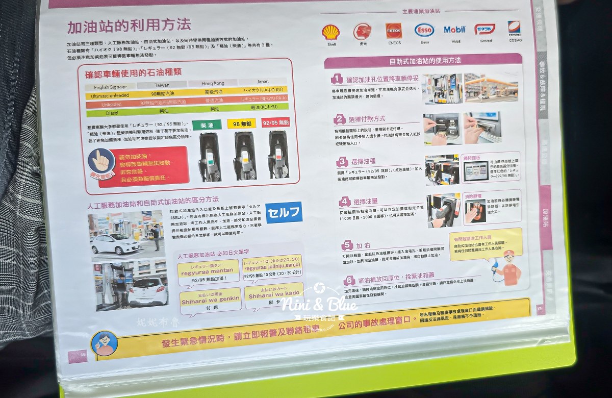 5201314沖繩租車推薦費用 加油方式