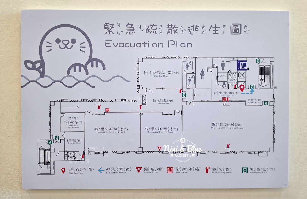 台中西區兒童運動中心 導覽圖