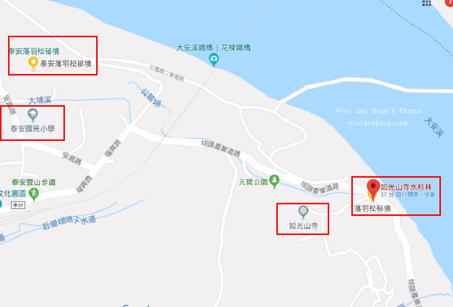 后里落羽松地圖落雨松地圖