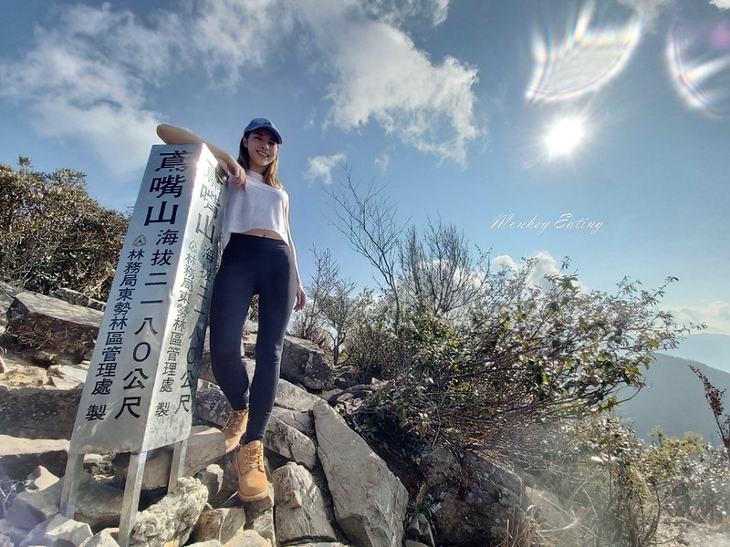 台中鳶嘴山│台灣最美中級山脈!挑戰驚險峭壁攀岩,此生必訪超美景色盡收眼底,台中登山旅遊景點推薦 @Nini and Blue 玩樂食記 鳶嘴山_200218_0018