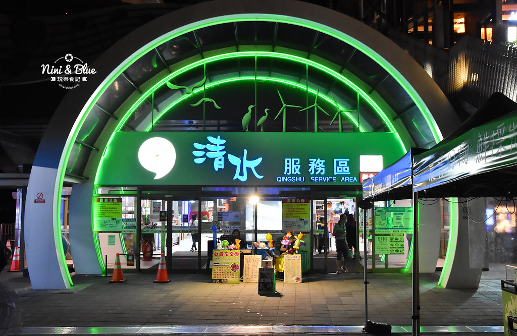 台中夜景夕陽 清水休息服務站美食12