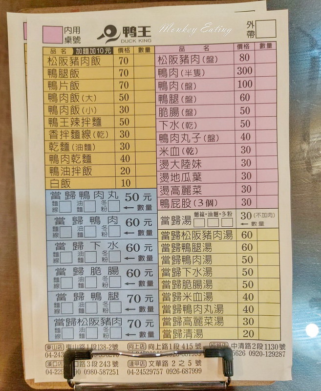 鴨王鴨肉飯-漢口店│好吃香辣拌麵、當歸鴨麵線,營業到凌晨1點台中宵夜推薦 @Nini and Blue 玩樂食記 20200613_115258_8