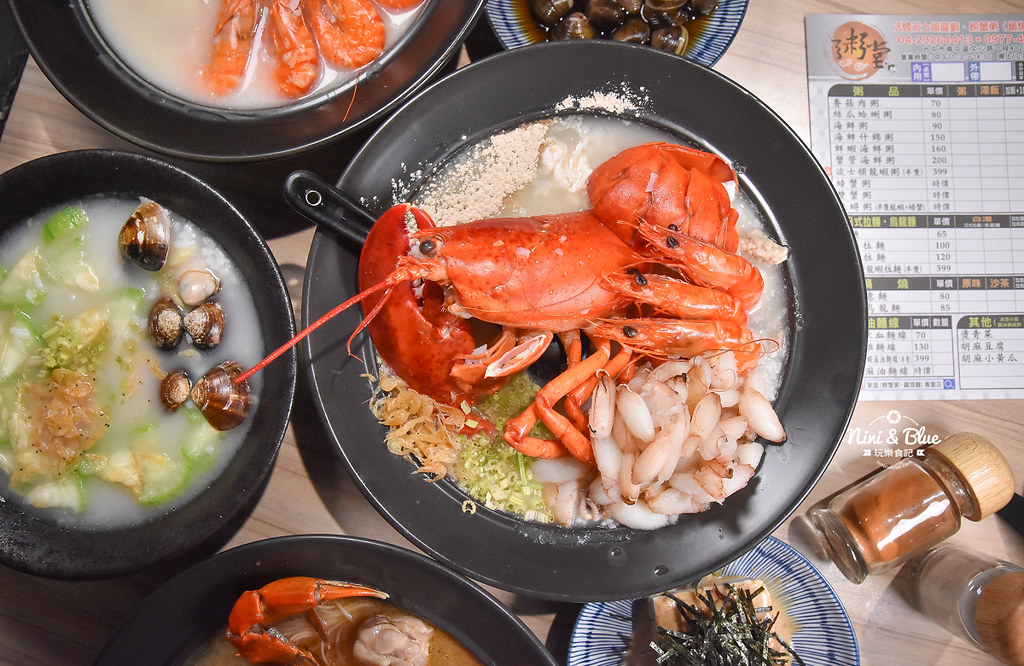 台中海鮮粥 粥堂 龍蝦 螃蟹 蟹管肉 麻油雞 12