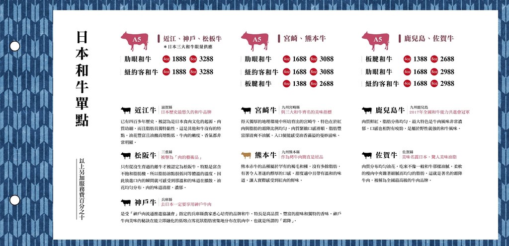 暮藏和牛鍋物菜單2020年11月05 暮藏和牛鍋物菜單2020年11月05