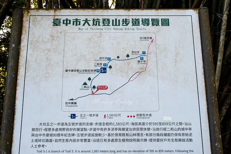 【大坑5-1號登山步道】連接5號登山步道,台中頭嵙山稜線縱走,欣賞新社美麗山景~ @Nini and Blue 玩樂食記 DSCF8789