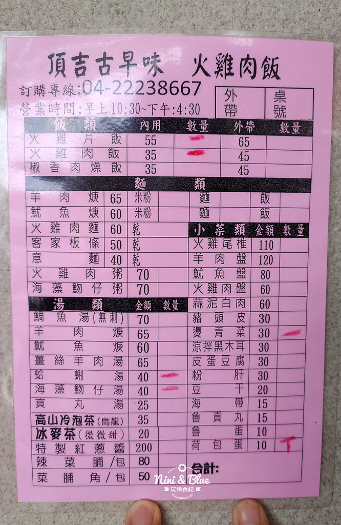 頂吉古早味火雞肉飯.一中街美食01