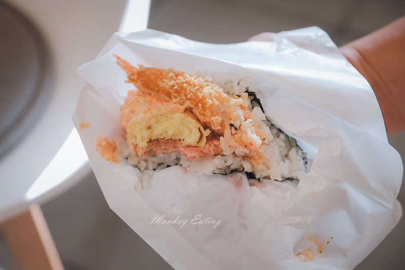 【台中豐原】飯不著痕跡│文青風格日式飯糰早午餐,早上吃的到炸蝦可樂餅,壽司飯糰餡料超飽滿,近豐原國中 @Nini and Blue 玩樂食記 DSCF3714