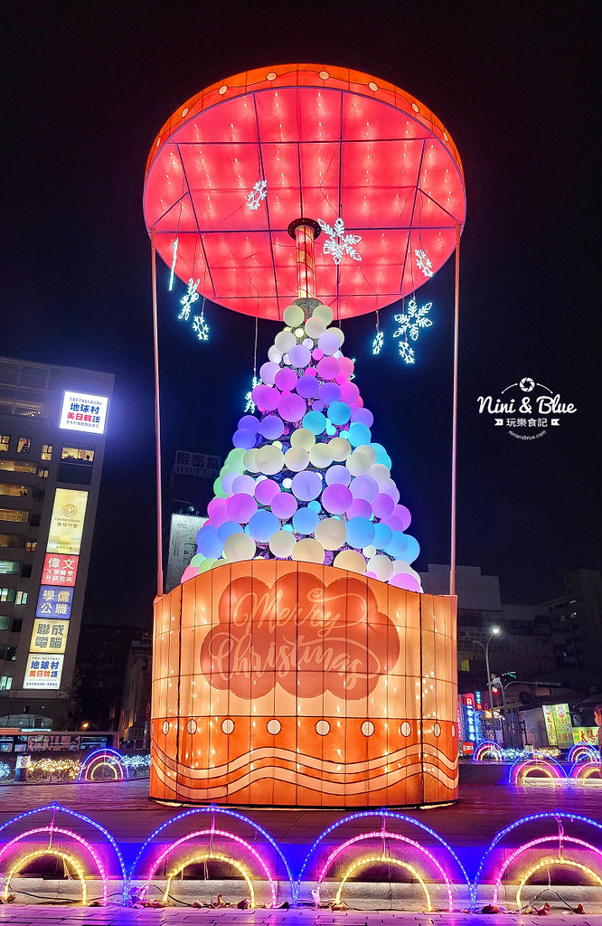 台中珍奶耶誕節燈飾 台中好甜01