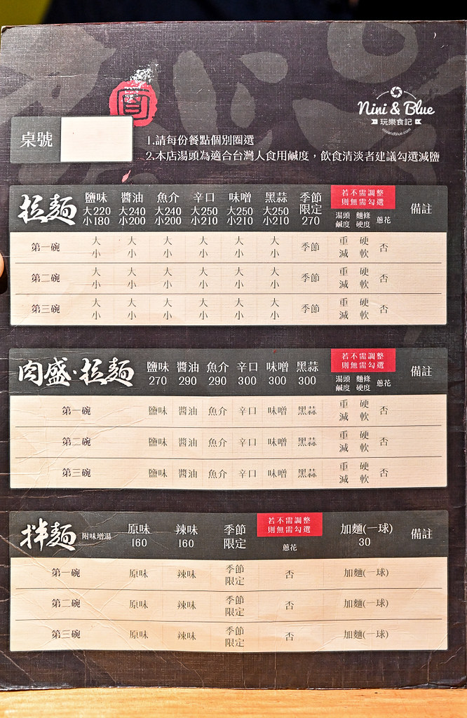 盡心亭 拉麵菜單 台中拉麵 中國醫美食13 盡心亭 拉麵菜單 台中拉麵 中國醫美食13