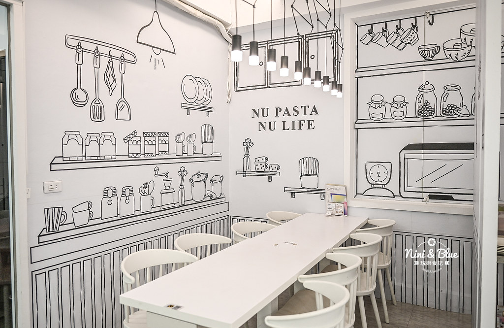 nu pasta 台中義大利麵2D畫風 崇德路下午茶16
