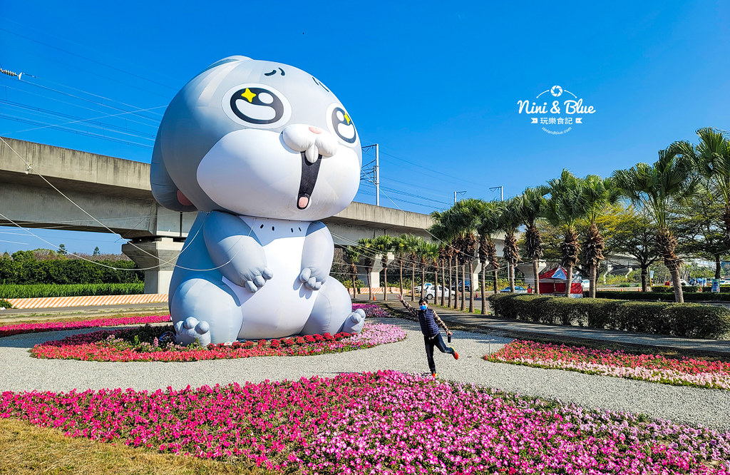 彰化 溪州公園 花在彰化接駁車 賞花02
