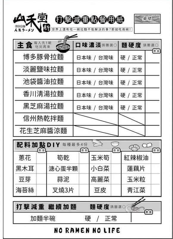 山禾堂拉麵芒果鳳梨吃到飽 價格菜單04