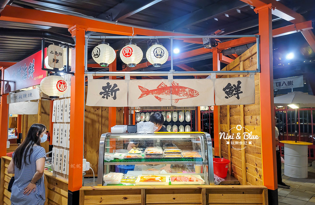 漁人町日本星光市集 台中潮港城 夜市 停車 魚市場24