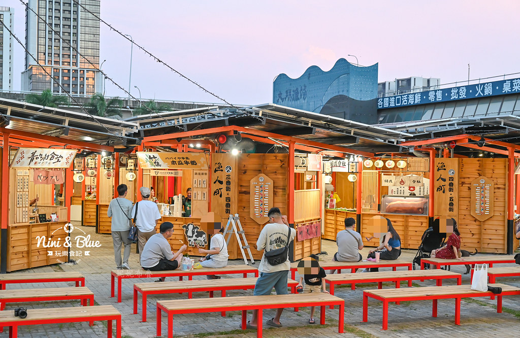 漁人町日本星光市集 台中潮港城 夜市 停車 魚市場28