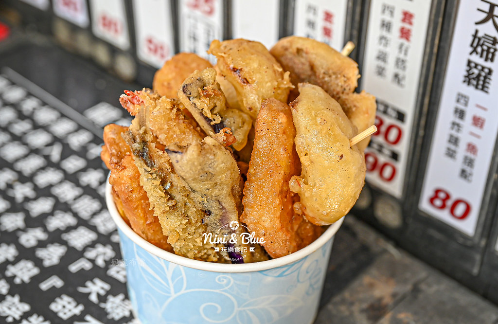 路邊炸蝦天婦羅 一中街炸物美食小吃10