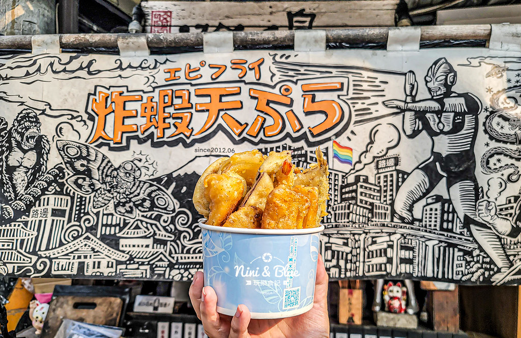 路邊炸蝦天婦羅 一中街炸物美食小吃05