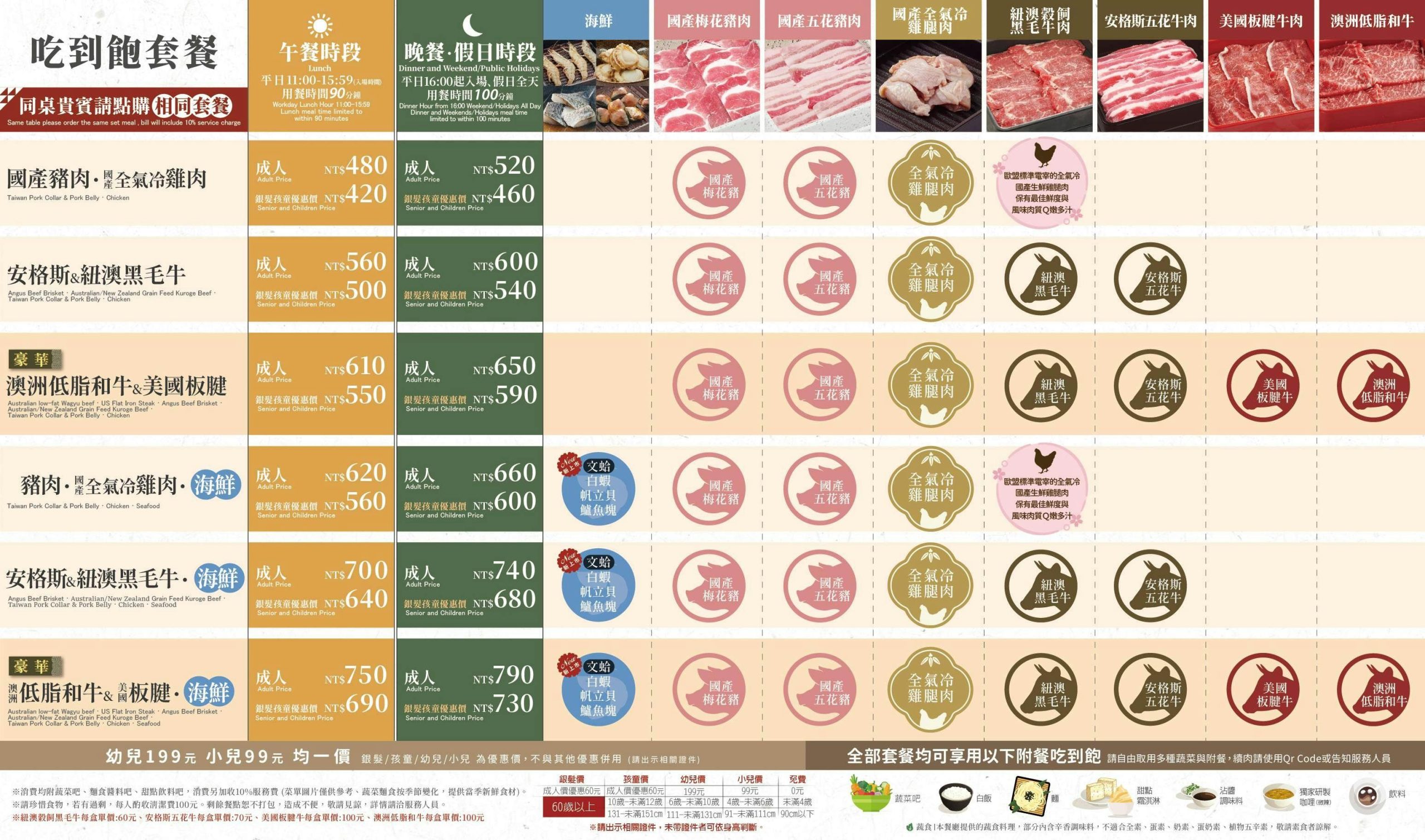 涮乃葉菜單 火鍋吃到飽3